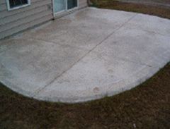 After concrete acid staining