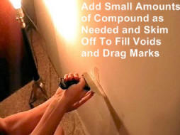 Thin compound to fill any small gaps or voids