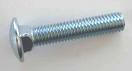 Carriage bolt for a garage door hinge on the Natural Handyman home repair and do it yourself website