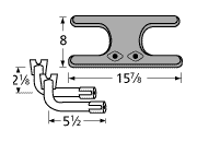 Sample burner and venturi tube dimensions