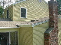 Solid gutter cover on low sloped roof