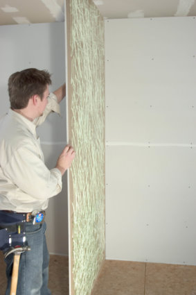 Green Glue on drywall panel on the Natural Handyman home repair and do it yourself website
