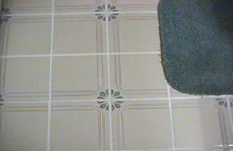 Grout after application of colorant